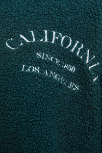 “California” Embroidered Fleece Quarter Zip Sweatshirt