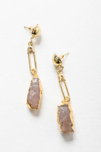 Gemstone Pin Drop Fashion Earrings for Elegant Style