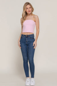 Crop Tube Cotton Jersey Top for Stylish Summer Wear