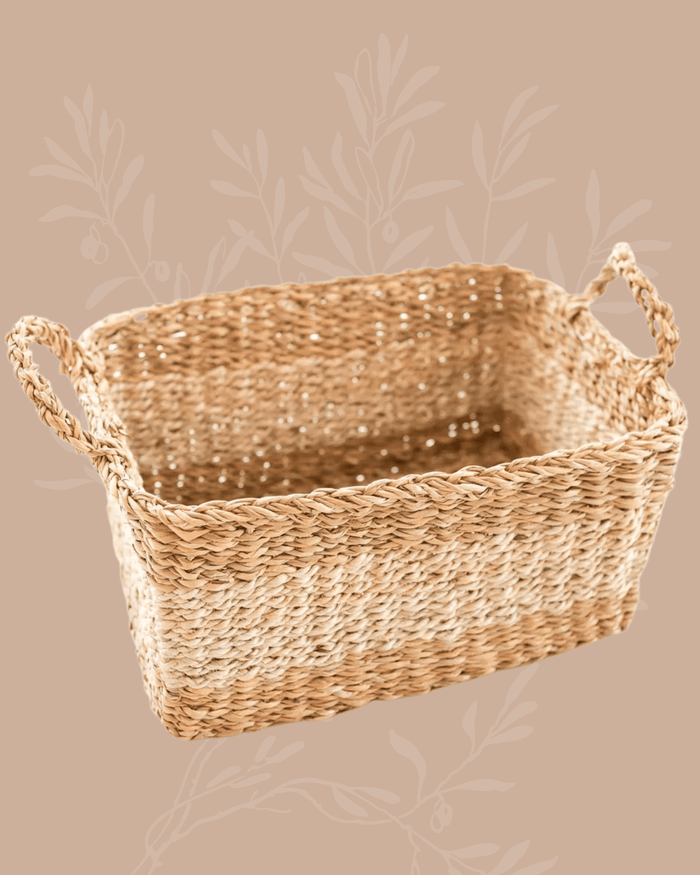 Sun Stream Jute Rope Basket-Medium