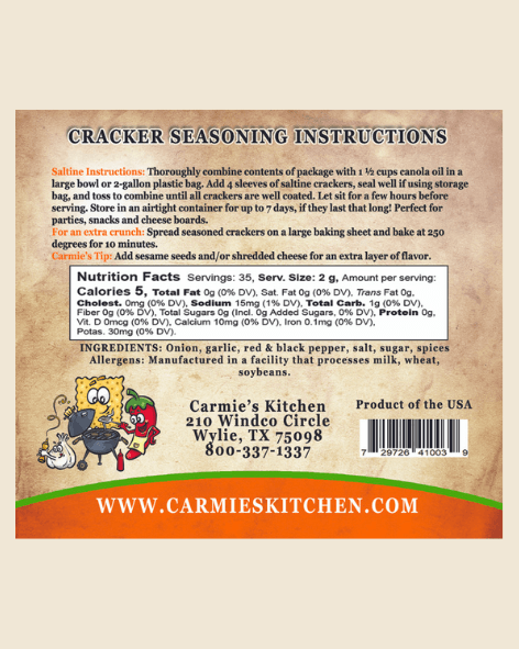 Chipotle BBQ Cracker Seasoning Mix