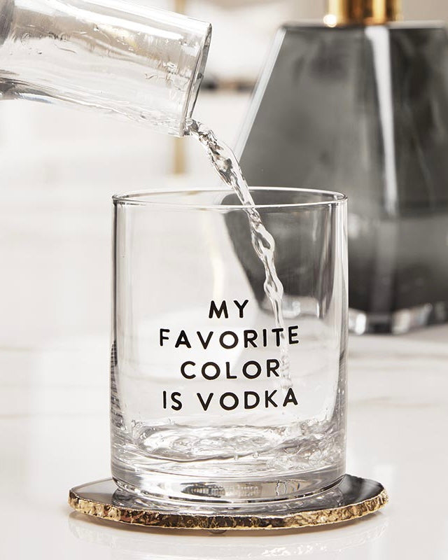 My Favorite Color is Vodka Glass